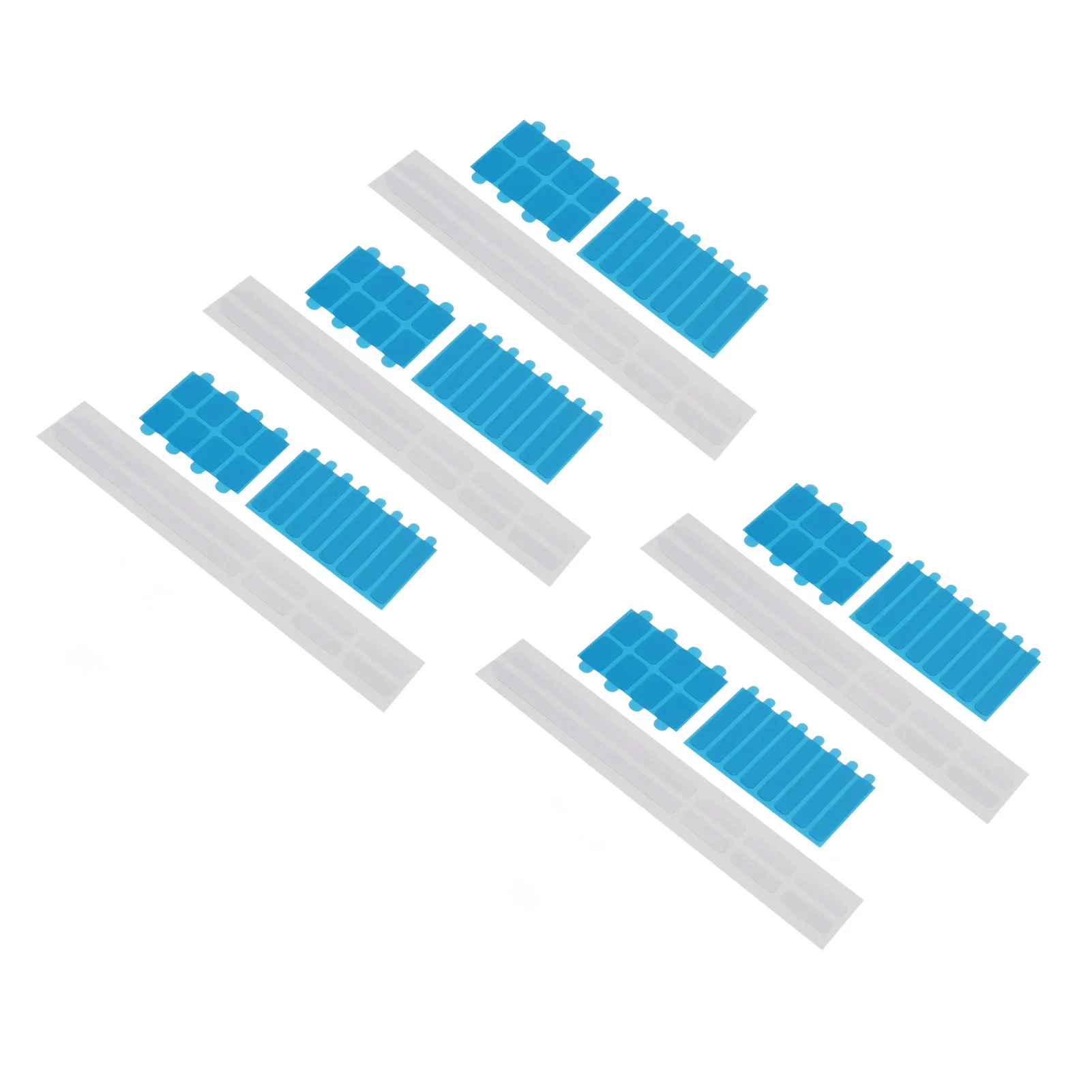 5 Set Privacy Screen Replacement Set Adhesive Strips and Slide Mount Holder Tabs for Computer Plastic Slide Mount Holder Tab
