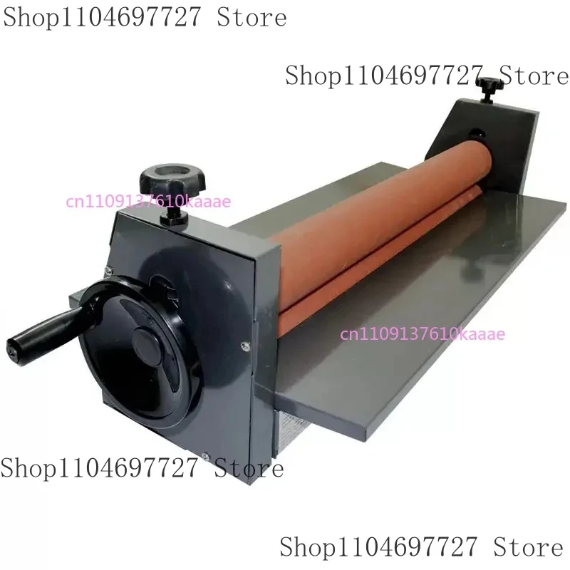 Manual Film Lamination Machine 1300Mm, Desktop Cold Roll Laminator With High Quality Rubber Rollers LBS1300