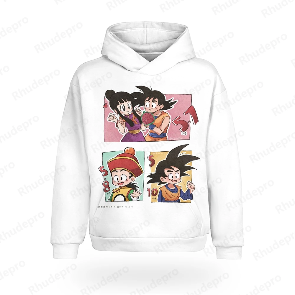 Goku bedruckte Hoodie Vegeta Dragon Ball Männer hochwertige Tops y2k Langarm 2024 Herren Streetwear Harajuku-Stil