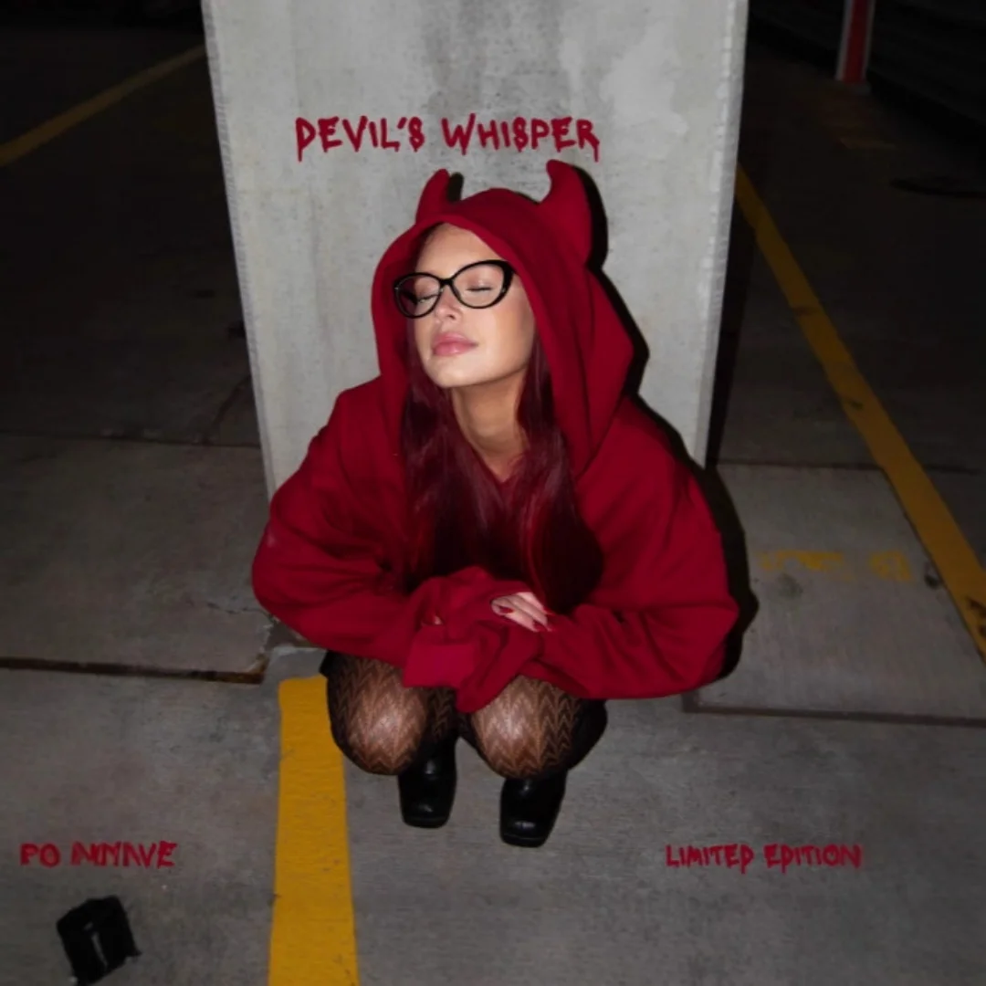 

Winter Collection Cozy Hooded Sweater with Playful Horn Accents in Versatile Solid Color for Street Style