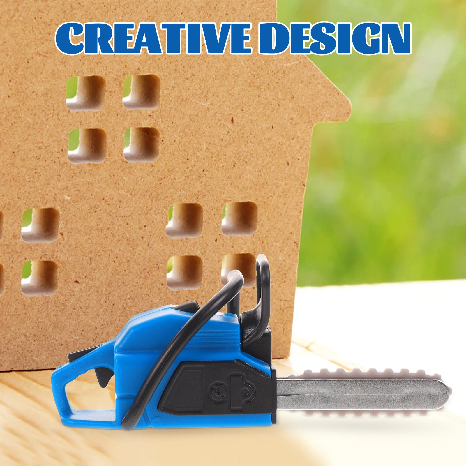 منشار صغير مصغر ديكور المنزل صغير محمول مقلد بالمنشار زخرفة حديقة صغيرة تخطيط الدعامة جو دافئ أنيق #5