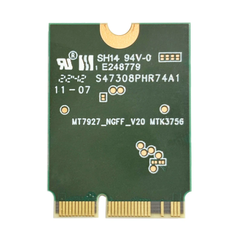ثلاثي الموجات 2.4G/5G 6G MT7927 Wifi7 8774M بطاقة الشبكة اللاسلكية واي فاي بطاقة الشبكة بلوتوث 5.4 جيجابت محول