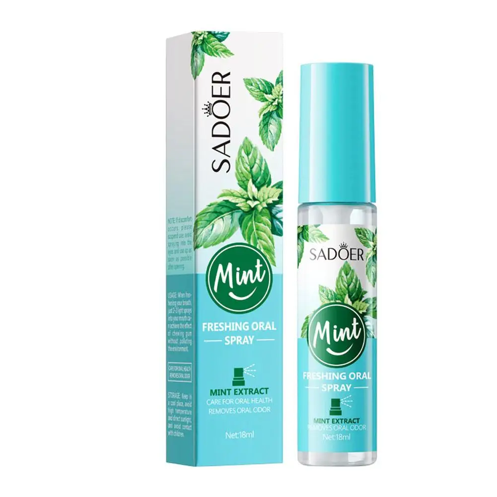 Spray Oral Sabor Menta, Boca Ener, Remover Fumaça, Portátil, Persistente, Cuidado, H9f3, 20 ml, 22ml