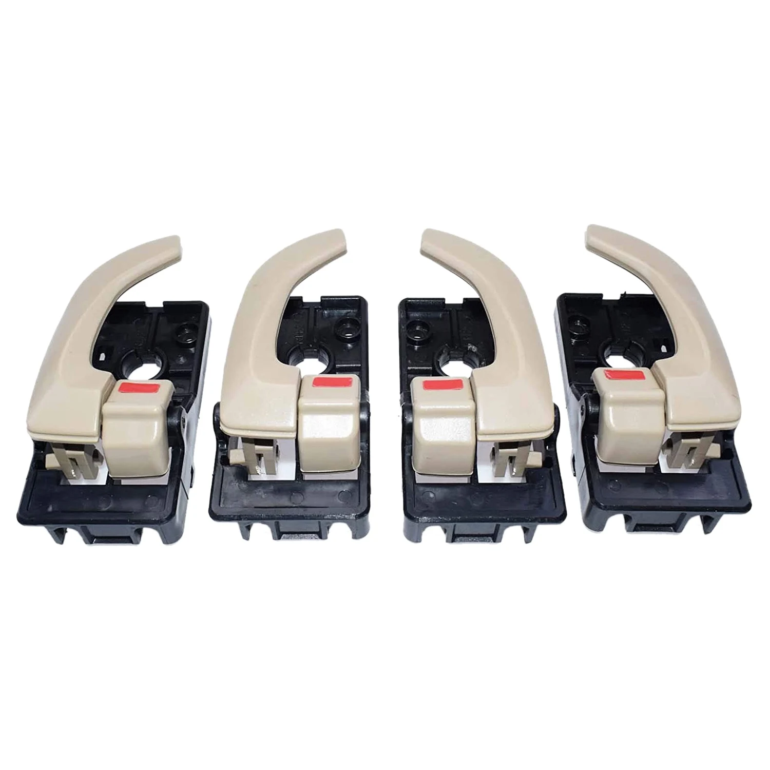 

4PCS Car Interior Door Handle Left Right Inside Door Handle Replacement Set for Hyundai Tucson 2005-2009 Beige