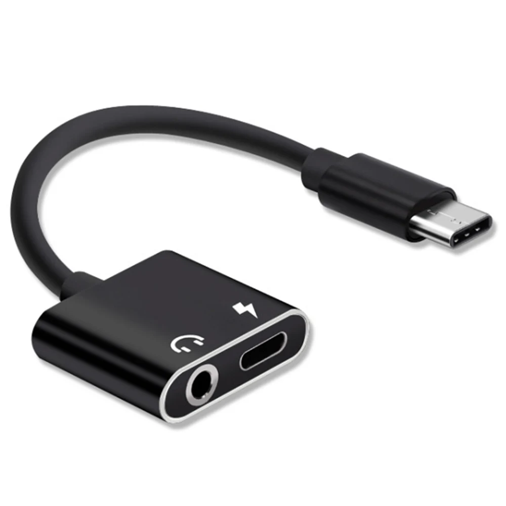 

3.5mm Earphone Jack Charging USB C Type C To 3.5 mm Adapter Earphone Adapter Type-C Audio Splitter