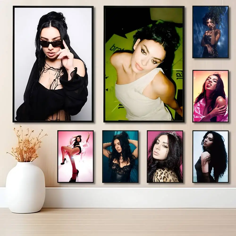C-Charli X-Xcx Singer Poster Waterproof HD Wall Art Decal Se
