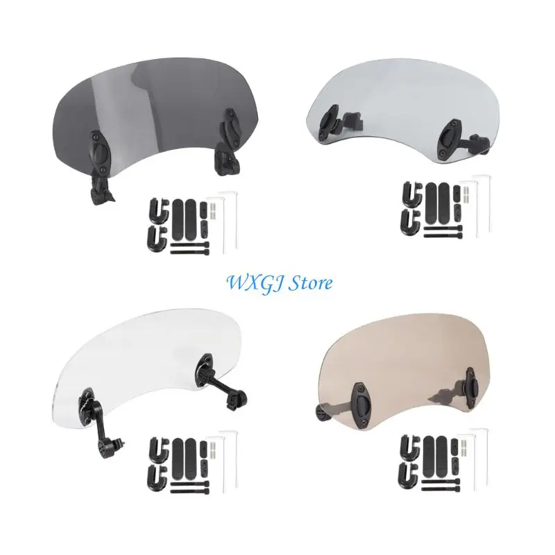 

37JE Motorcycle Windshield Upgrade Windshield Extension Spoiler Secure Fit Universal