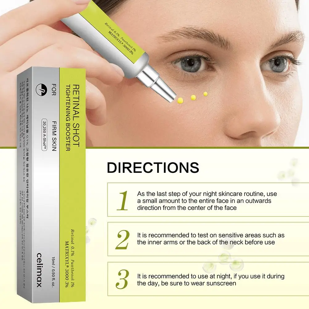 Retinal Shot Augencreme Feuchtigkeitscreme Strafft Die Haut Reduziert Feine Linien Und Augenringe Minimiert Poren Antioxidative Hautpflege – Detail 11