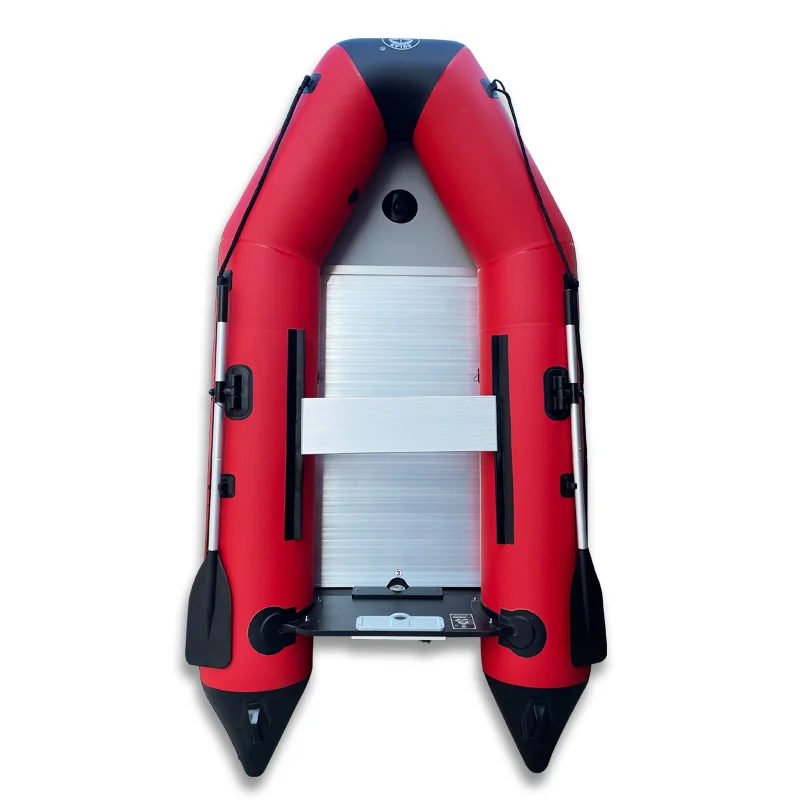

3 Person Inflatable Fishing Boat Thicken Aluminum Floor Rafting Rescue Kayak Independent Air Chamber