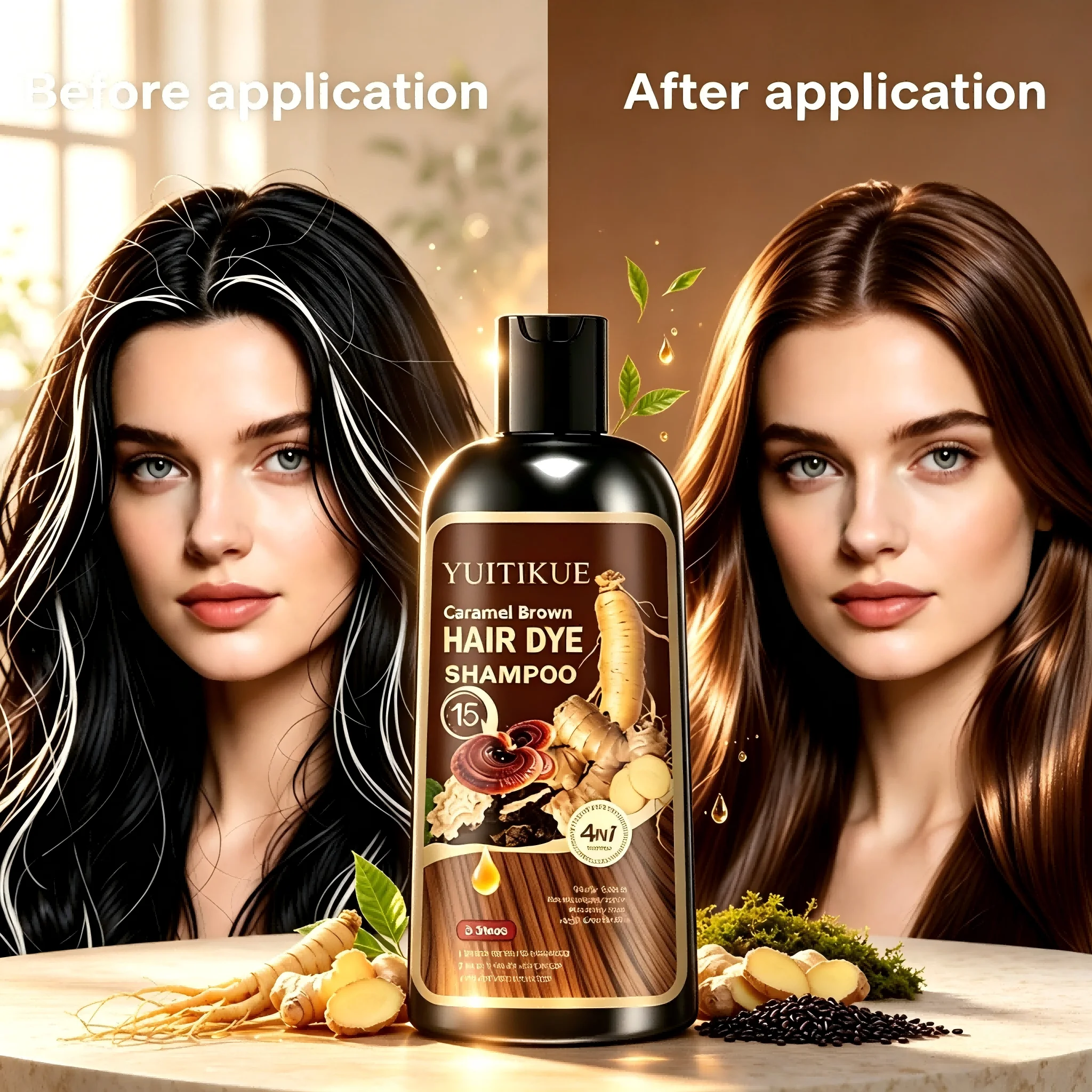 YUITIKUE Sampo Pewarna Rambut  - Hair Spray Color ulasan dan harga