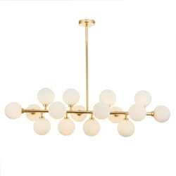 Magic Beans 16 Heads Pendant lighting Art Glass ball Hang lamps Kitchen Dining room decor Led indoor lighting