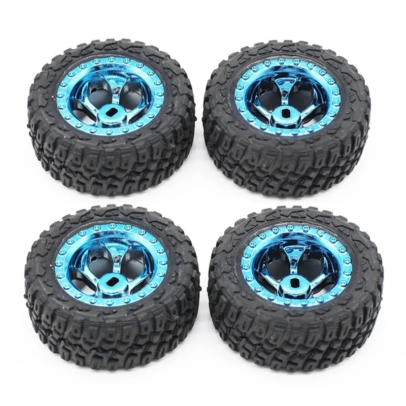 4Pcs Rubber Tire Wheel Tyre 284161-2133 for Wltoys 284161 1/28 RC Car Spare Parts Accessories