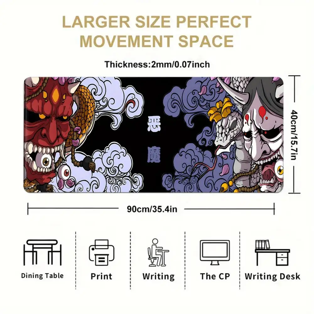 لوحة ماوس لغرفة النوم، حصيرة مكتبية لغرفة النوم، حصيرة مضادة للانزلاق للكمبيوتر المحمول المكتبي، سجادة ماوس للتعلم