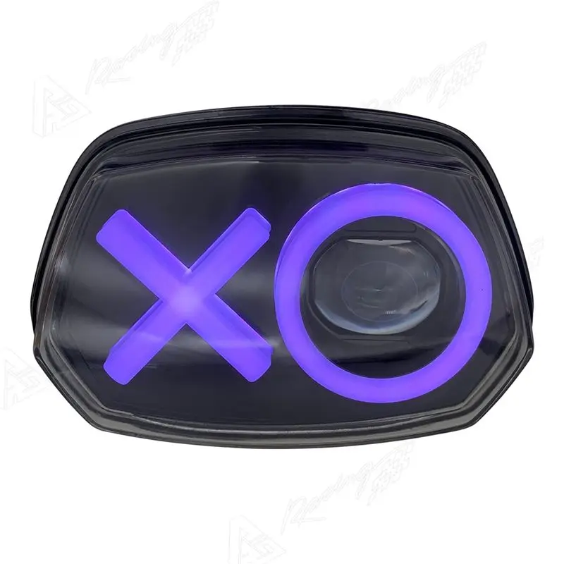 Reliable-Modified XO Headlight Lens RGB Daytime Running Light For Motorcycle Headlight Assembly For Vespa Sprint 150
