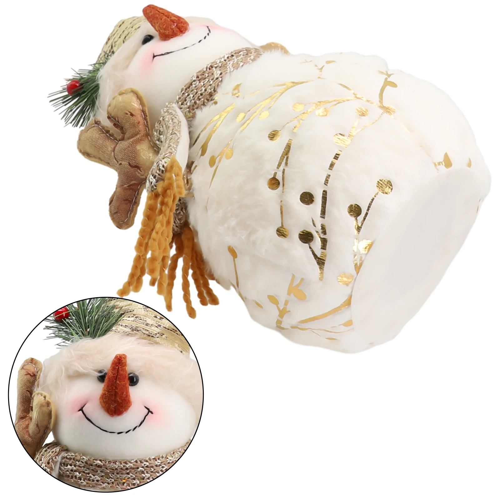 

Snowman Doll Christmas Doll Christmas Decoration Cute Display Party Plush Round Hat Snowman Figure Soft Supplies