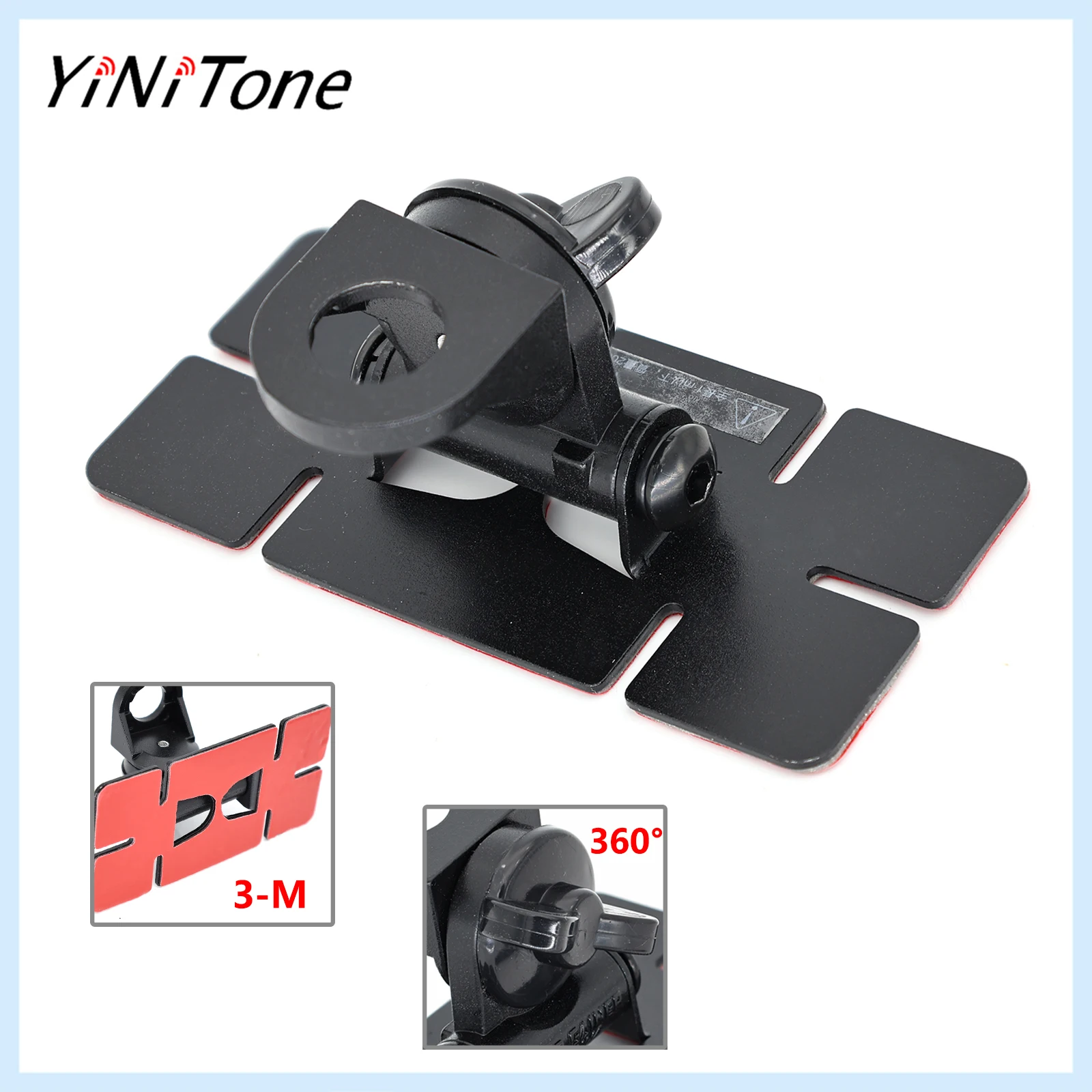 

Metal Antenna Bracket - Easy Install Adhesive Base, Versatile Mount for Various Vehicles & Radios