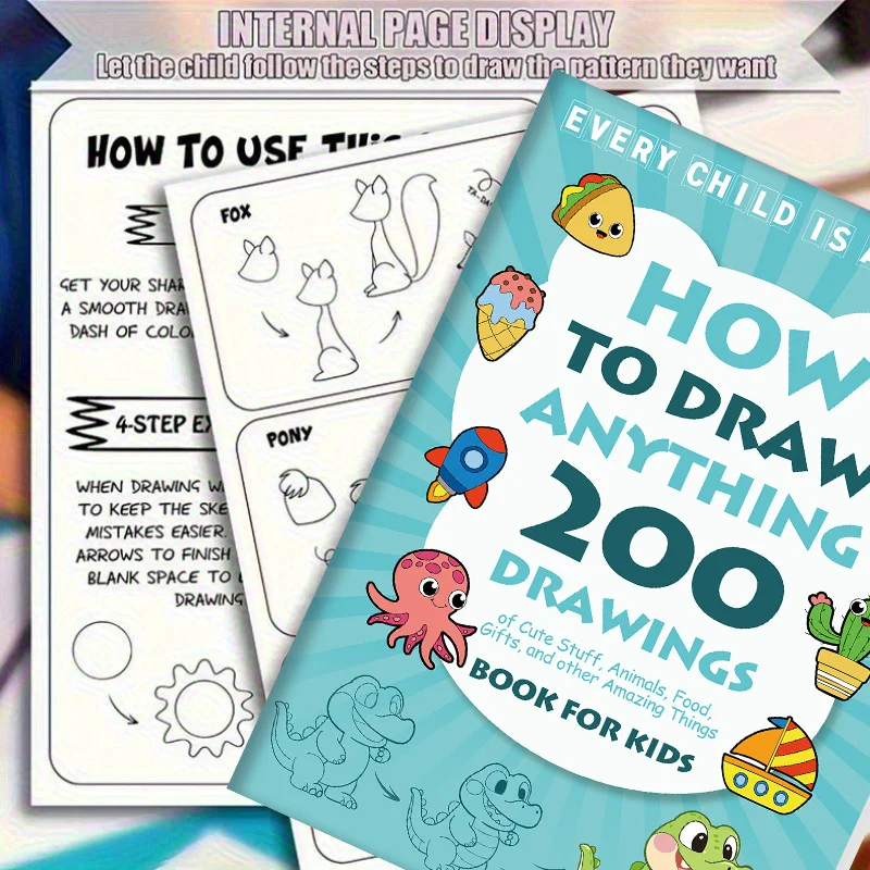 How to Draw: 200+ Steps in a Drawing Book - A Guide for Drawing Enthusiasts to Draw Anything, a drawing guide