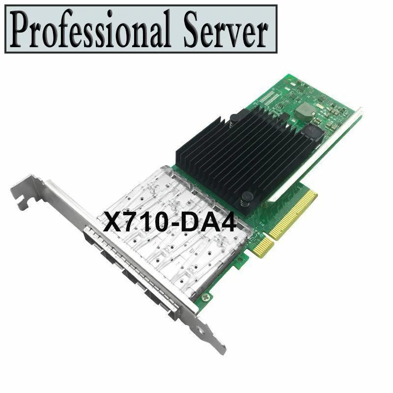 For X710-DA4 4-Port 10 gbps SFP + PCIe 3.0 x8 10 Gbps Ethernet Network Card