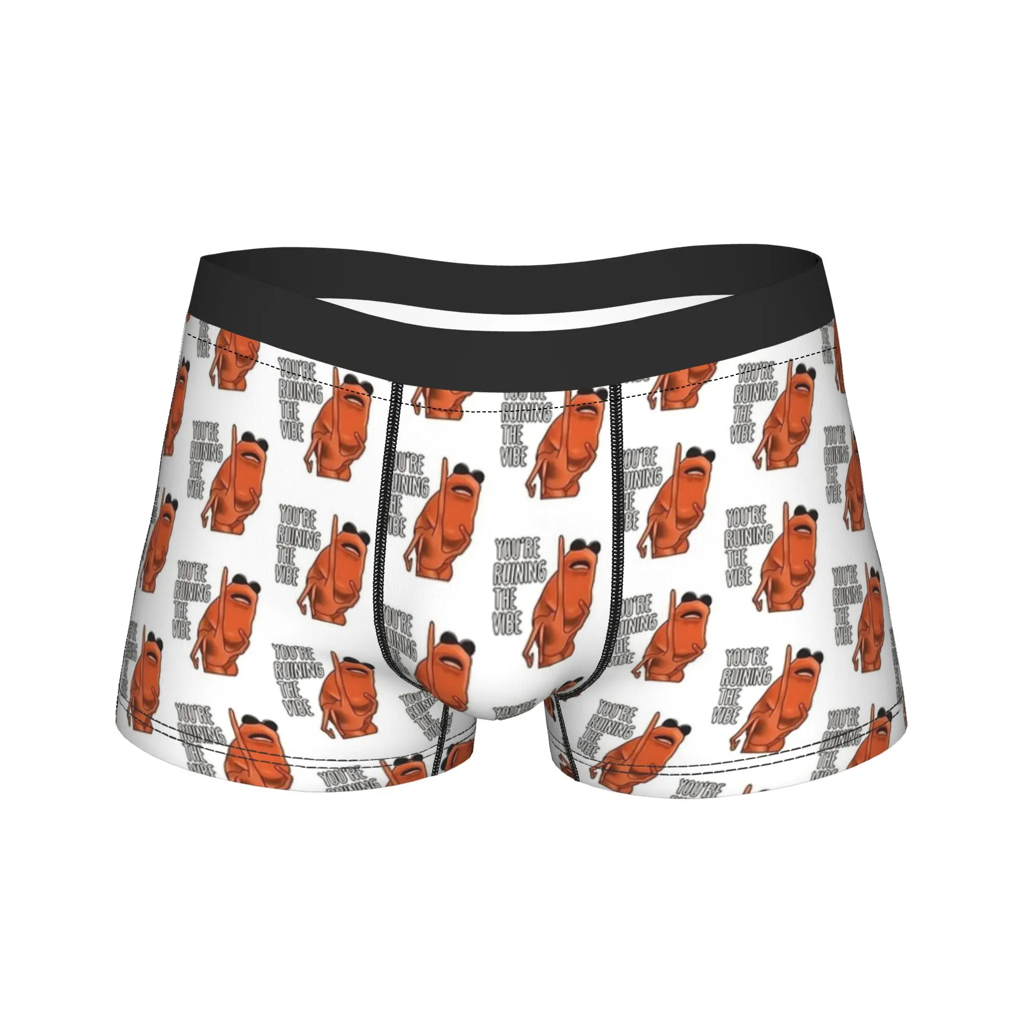 

You're Ruining The Vibe Marcus The Worm Underwear Custom DIY Boxer Shorts Trenky Men Panties Elastic Boxer Brief Gift Idea