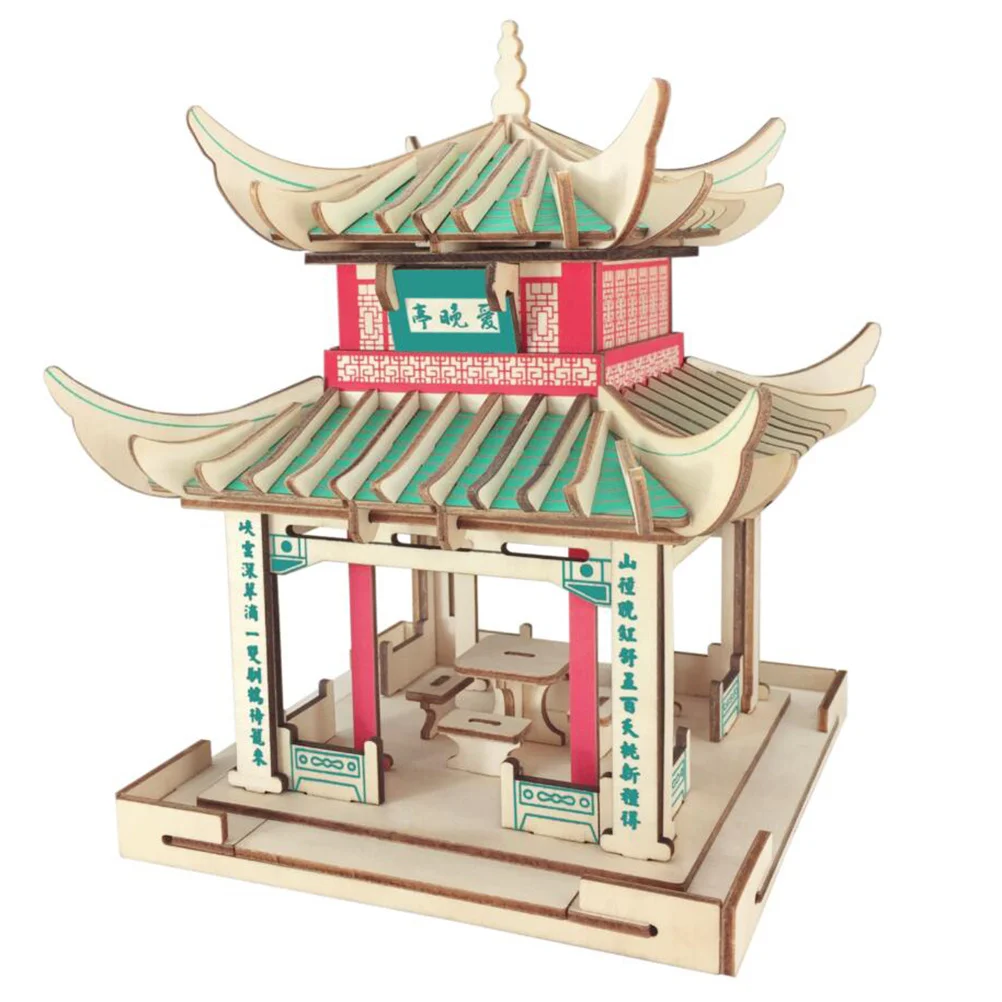 لغز خشبي ثلاثي الأبعاد للأطفال يمكنك صنعه بنفسك مجموعة أدوات بناء دعابة الدماغ لتزيين الغرفة ألغاز ألعاب حرفية