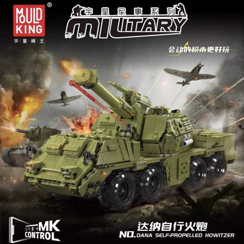 

Mould King yuxing 20031 Dana Self-propelled Artillery Military Series Heavy Electric Building Block Assembly Toy
