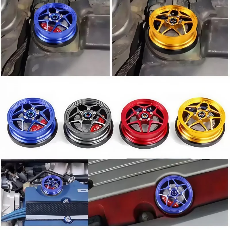 PinXin Car Modified Tank Covers Fuel Cap For Honda Oil Cap Civic Fit High Temperature High Pressure-resistant