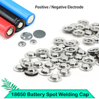 18650 Battery Spot Welding Cap Positive Electrode Tip Cap Corrosion Resistant Battery Accessories Negative Flat Head Gasket