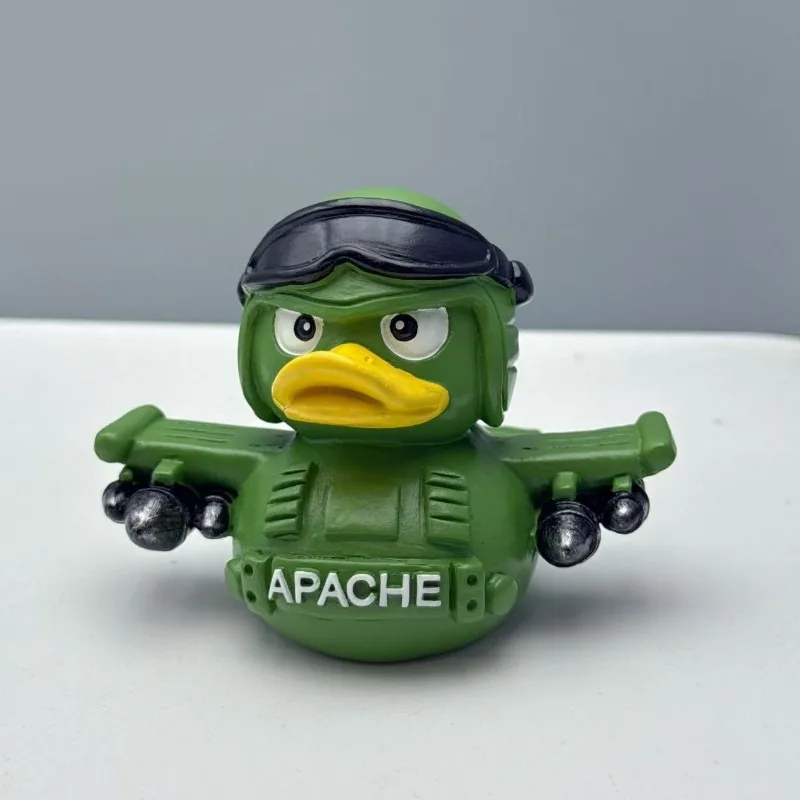 Veteran Tribute Duck Officer Duck Tank Plane Duck Resin Ornament Small Gift