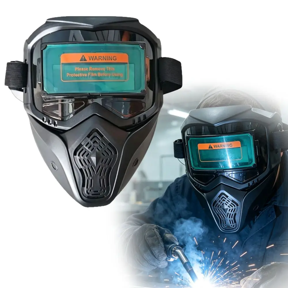 Face Protector Auto Darkening Welding Helmet Detachable Head-mounted Welder Mask Antiglare Breathable Welding Face Shield