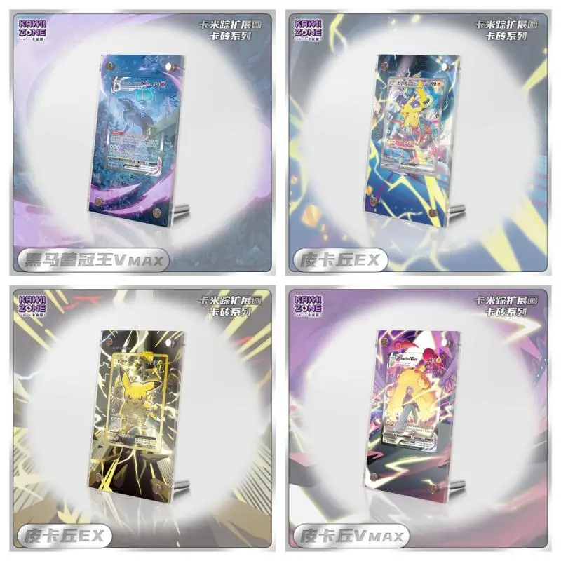 2025 neue Pokemon Display Stand Mew Magikarp Akari Cynthia Miriam EX Acryl Karte Ziegel Foto Rahmen PTCG Geschenk Spielzeug Ohne Karte