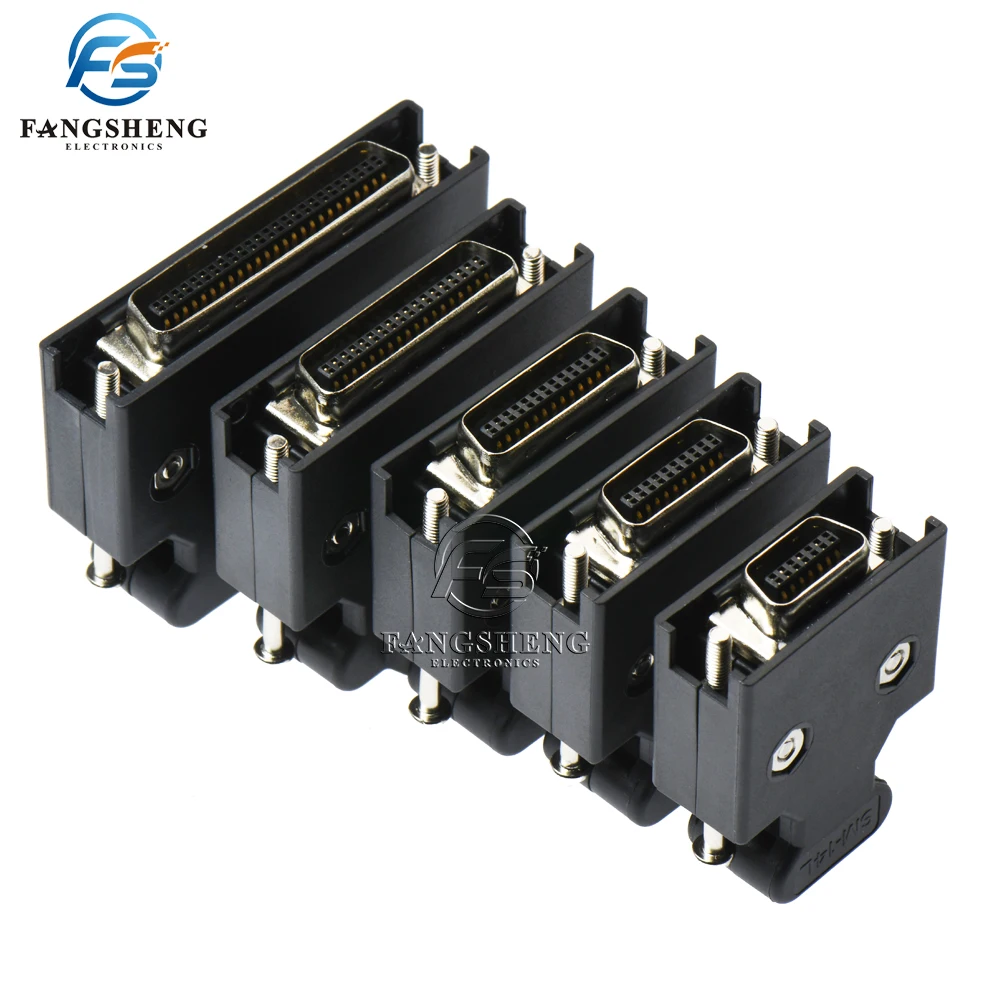 1/5/10Pcs SCSI MDR Male Connector HPCN 14 20 26 36 50 Pin Socket Connector Servo Receptacles Header Contact Wire Solder