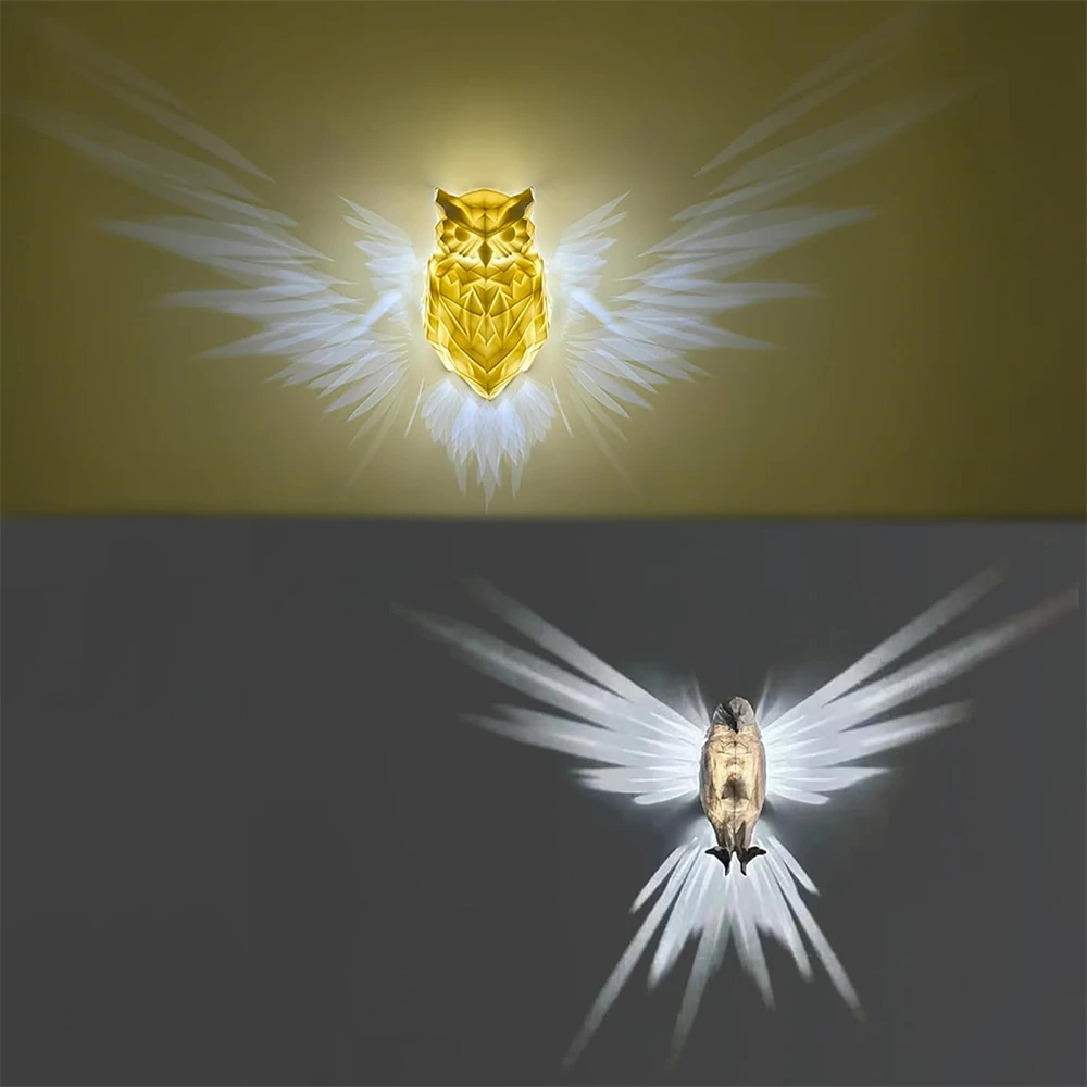 Eagle Lighting LED lampada da parete proiettore natale levitante Interior Mood Light Animal Bird Lighting Idea Goods