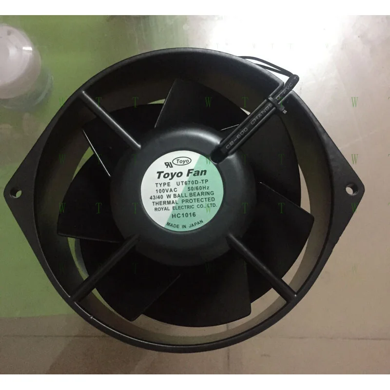 

H для TOYO ВЕНТИЛЯТОР 172*150*55MM UT670D-TP 100 В 43/40 Вт, устойчивый к высоким температурам вентилятор