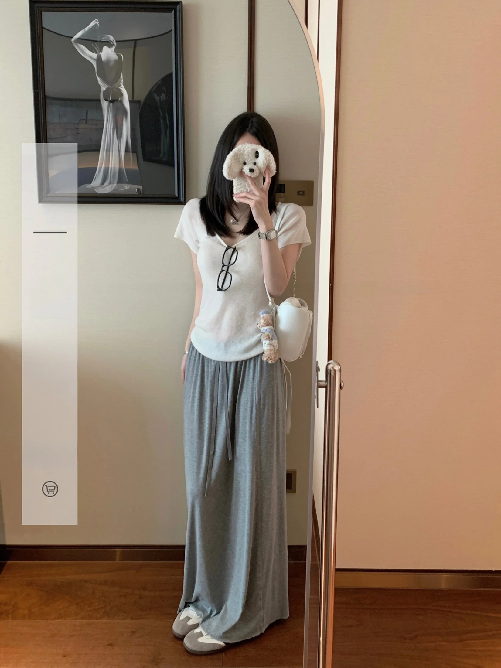 

Ego Studio Women's Casual Loose Waist Knitted f Skirt Lyocell Hasso Line Stered Long Dr