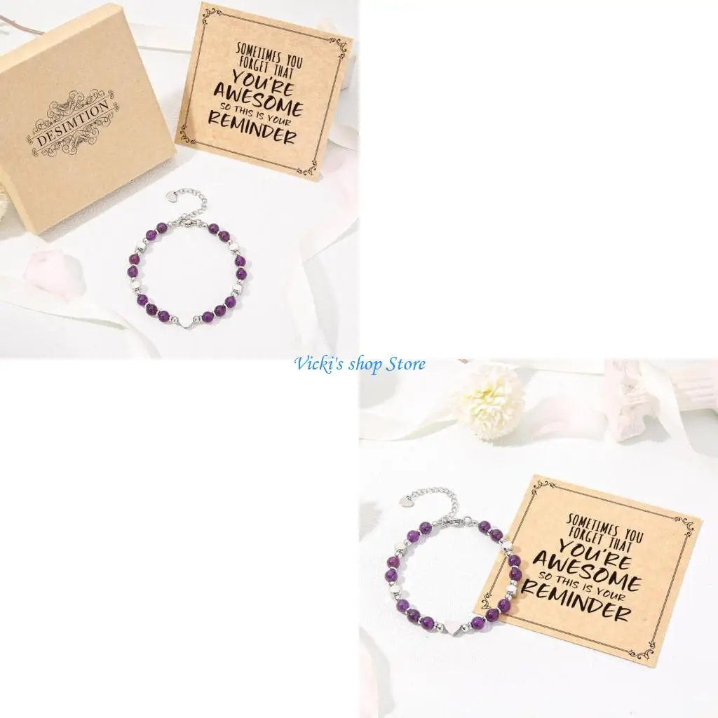 

Natural Stone Beaded Bracelet Handmade With Genuine Gemstones Adjustable Wrist Jewelry Accessory For Women Men