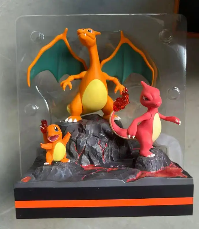 البوكيمون تشارماندر تشارميلون تشارجر معا تمثال نموذج لجسم اللعب