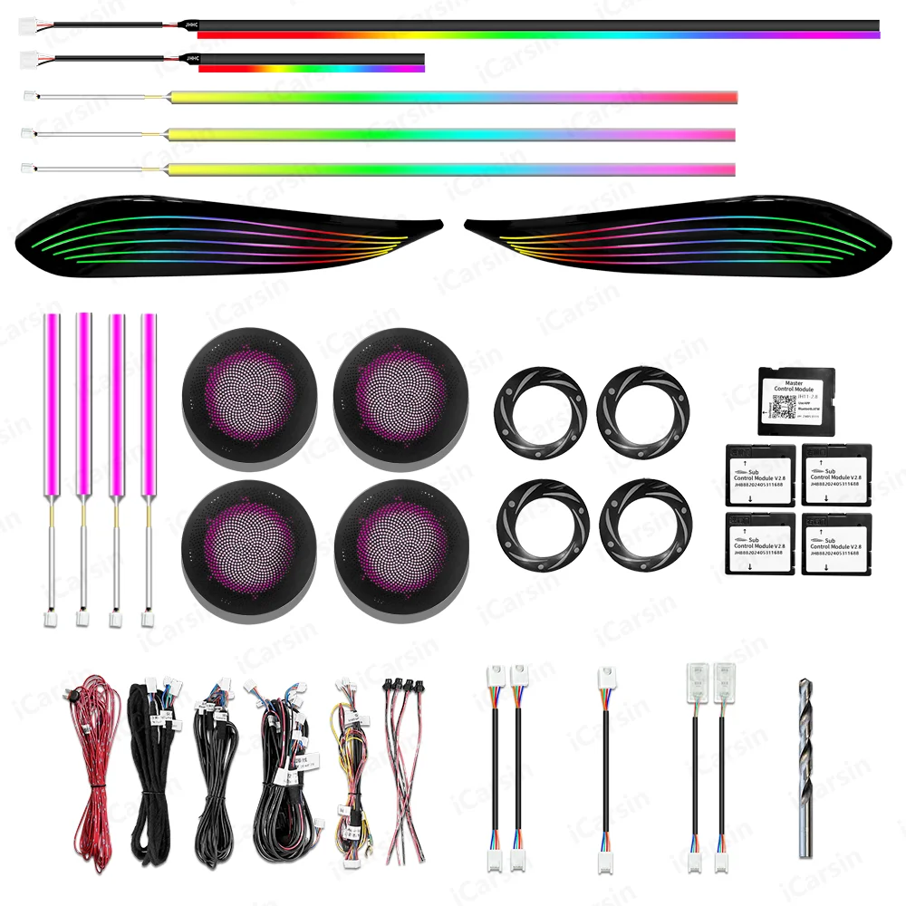 Applicable to ICarsin Upgrade 256 Colors Symphony LED Car Interior Ambient Lighting for 4 Series M4 F82/F83 Atmosphere Strip