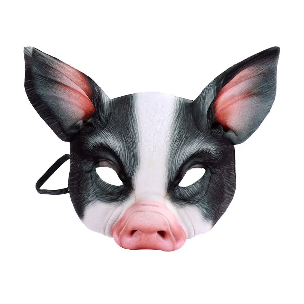 Festival Party Supplies Costume Party Pig Mask Carnival Party Masquerade Mask Tiger Mask Halloween Decoration Cosplay Props