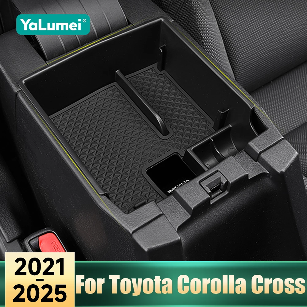 Für Toyota Corolla Cross XG10 2021 2022 2023 2024 2025 Hybrid Auto Mittelkonsole Armlehne Aufbewahrungsbox Organizer Ablage Zubehör