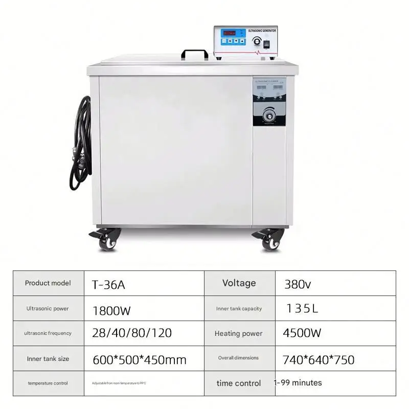 45L Industrial Ultrasonic Cleaner For Auto Repair, High Frequency Parts Cleaning Machine With Oil Removal System For Engine Comp