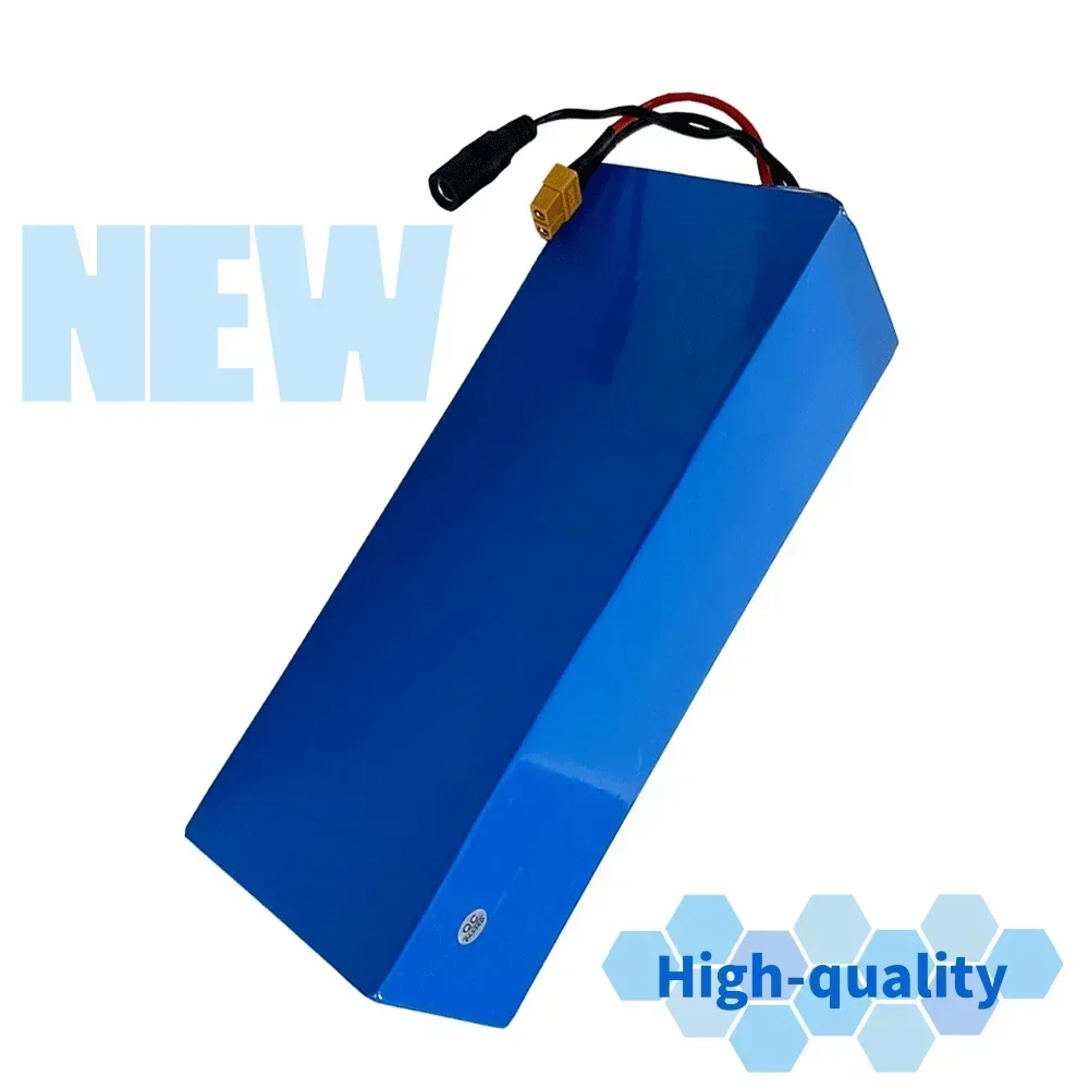 13S4P 48V 15000mAh 18650 Lithium Battery Pack,for Electric Scooter Bicycle Li-ion Replacement Batteries with BMS