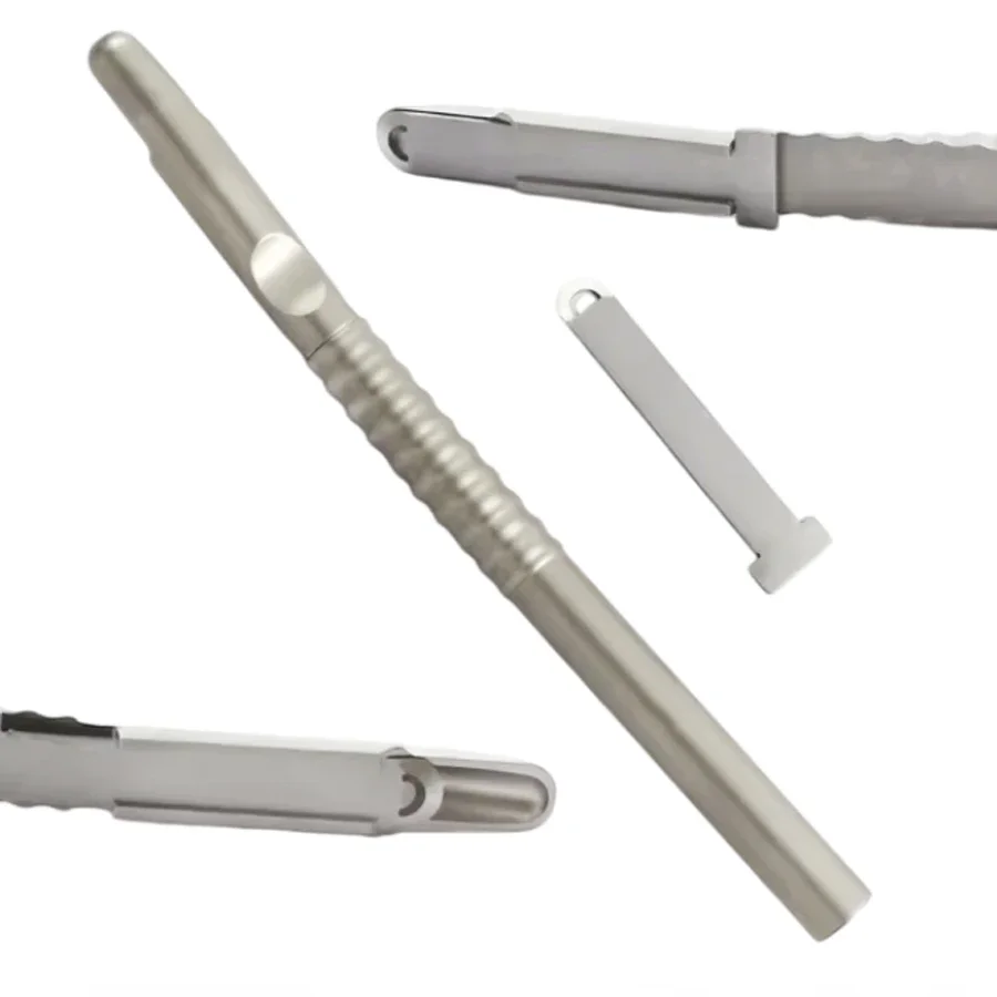 

Stainless Steel Dental Implant Bone Scraper Instrument Tool Surgical Collector Curved Head