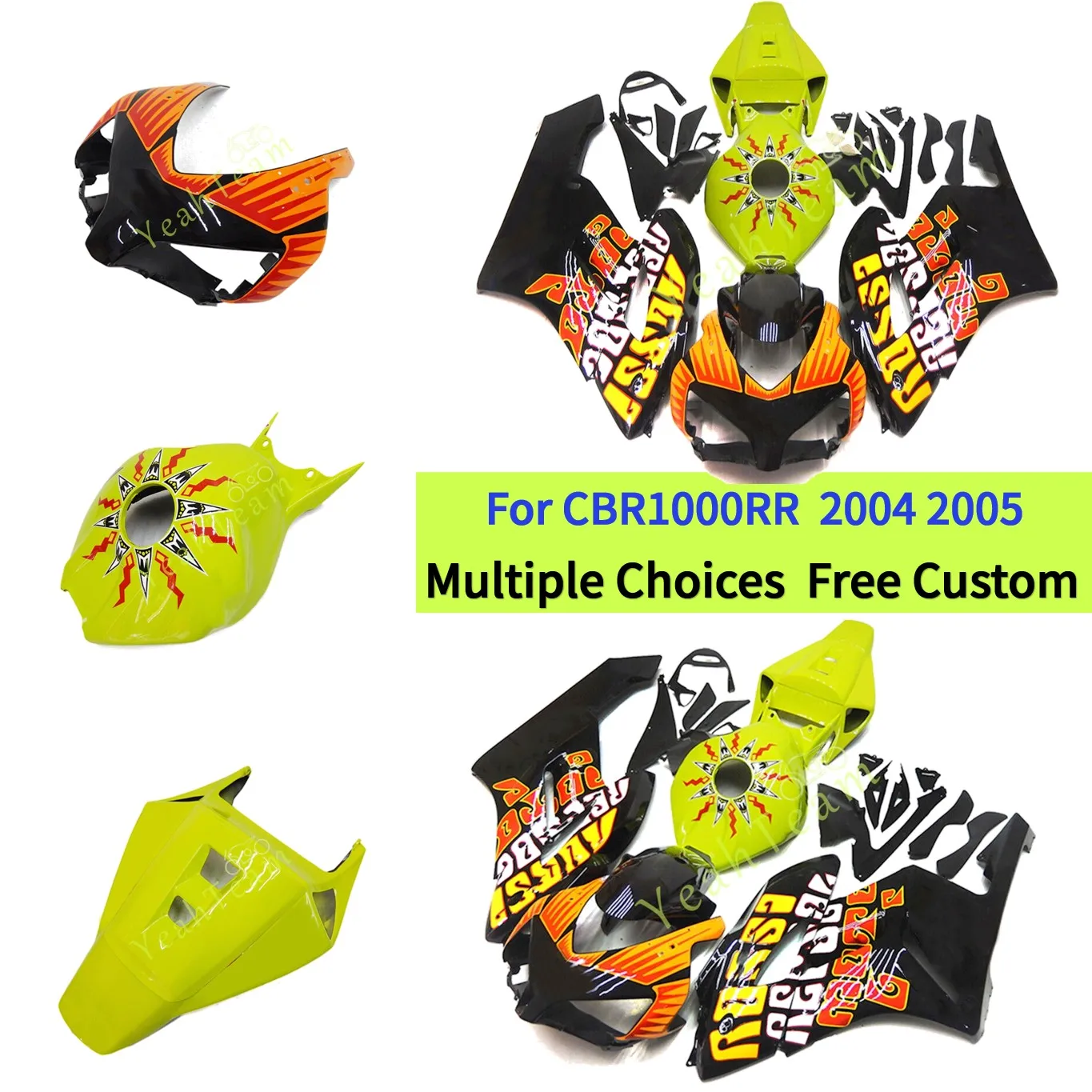 

Motorcycle Accessories, Monster Fairing kit, Injection Model Bodywork Kit, For Honda CBR1000RR 2004 2005