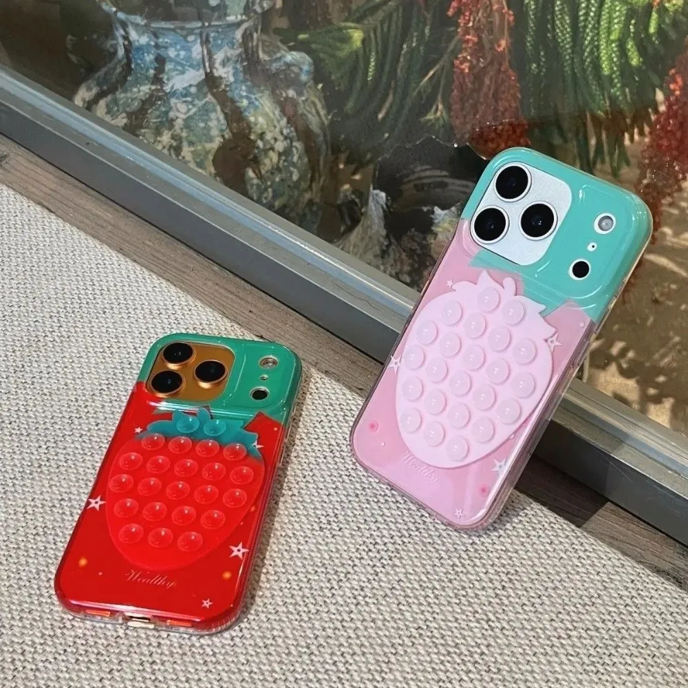 

Универсальный держатель-присоска для телефона Strawberry: портативная подставка для автомобиля, навигационный кронштейн, фиксирующая подставка для телефона