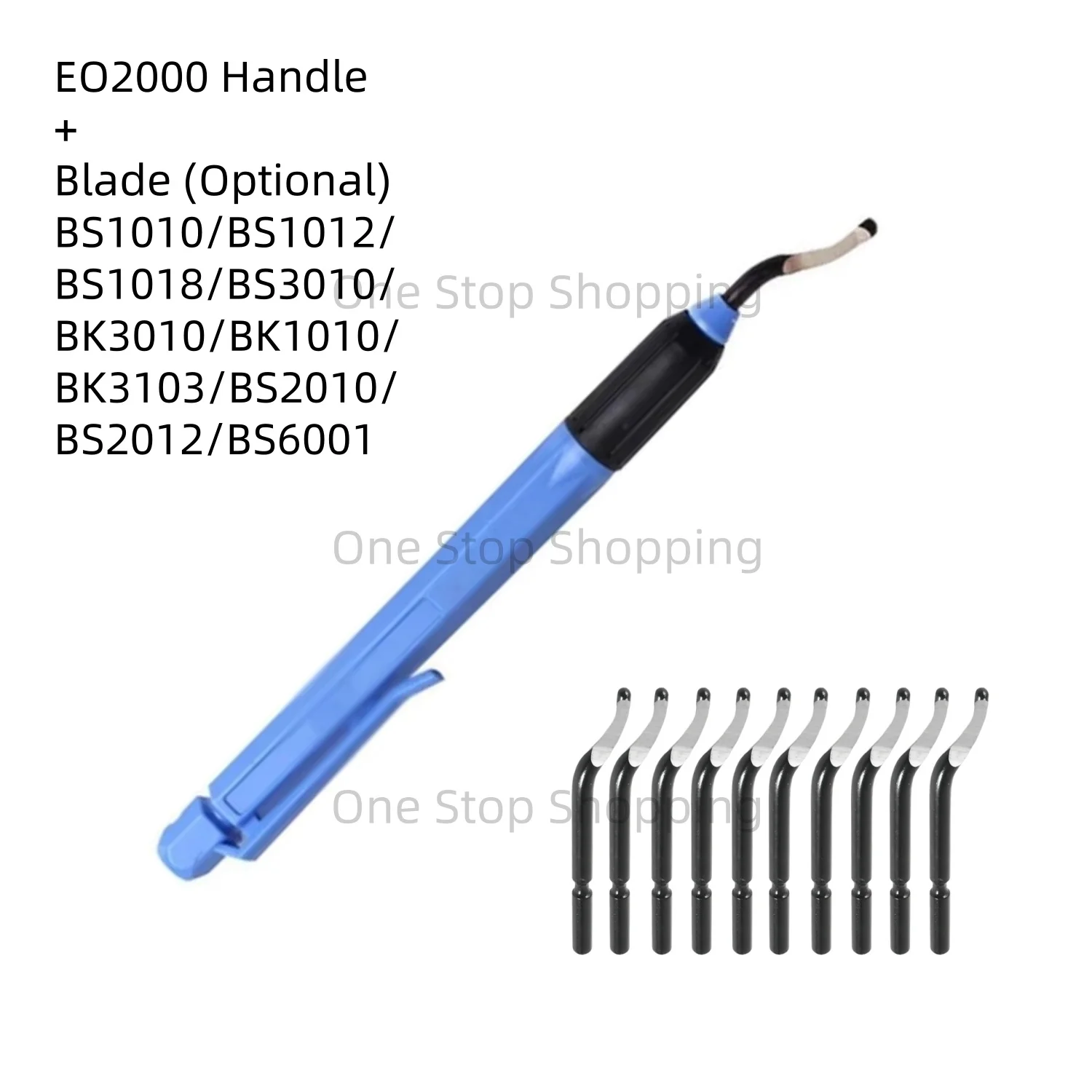 

EO2000 Deburring Tool Set with various Replacement Blades Great Burr Remover Hand Tool for Wood Plastic Aluminum Copper Steel