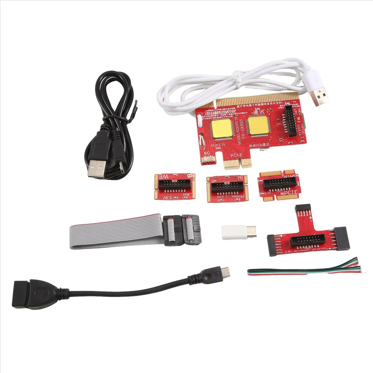 2026 Nieuwe + V8 Multifunctionele Laptop en Desktop PC Universele Post Diagnostische Testkaart Debug Ondersteuning LPC, PCI, PCI-E, MiniPCI-E, EC