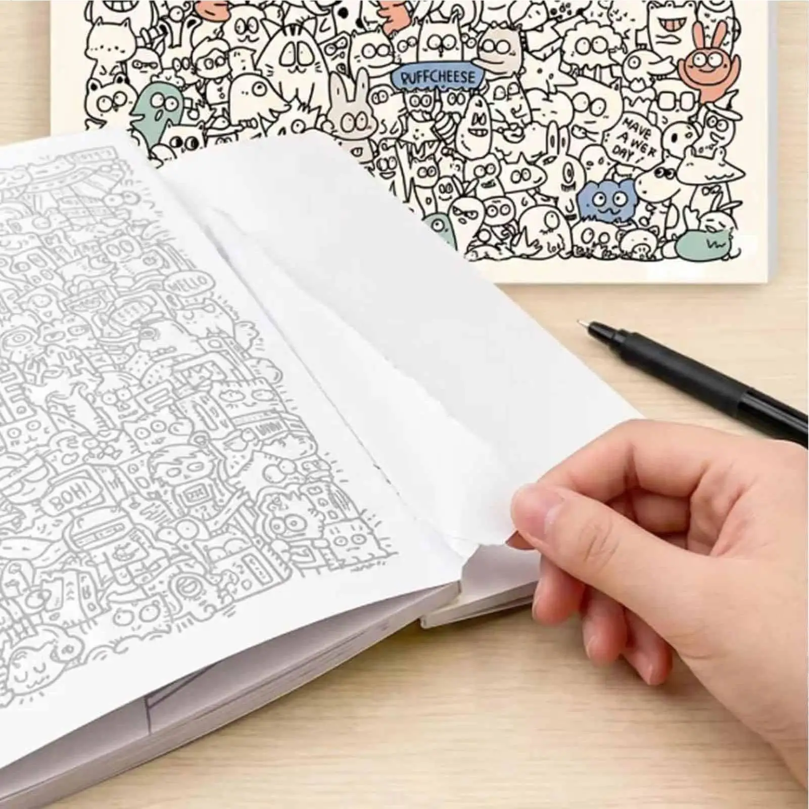 Livre de coloriage Doodle Art pour adultes, activité de relaxation et de méditation, motifs créatifs, livre de coloriage pour femmes et hommes