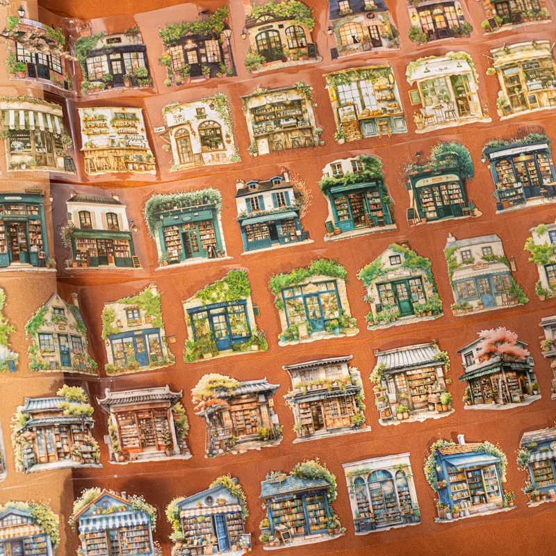 6 لفات 6 سم × 200 سم من شريط تزيين الحيوانات الأليفة المزخرف بالقالب - سلسلة متجر البقالة - مناسبة للحرف اليدوية وسهلة التمزق والمجلات وحقائب اليدوية وزجاجات المياه والسيارات وأجهزة الكمبيوتر المحمولة والمباني والدراجات والدراجات والأمتعة #2