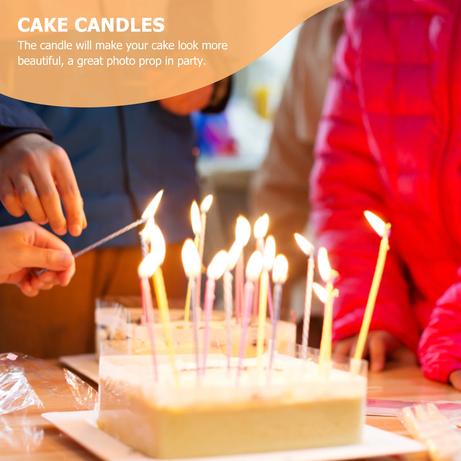 Velas de 36 piezas para cumpleaños, para hornear pasteles, postre, mesa de boda, parafina larga