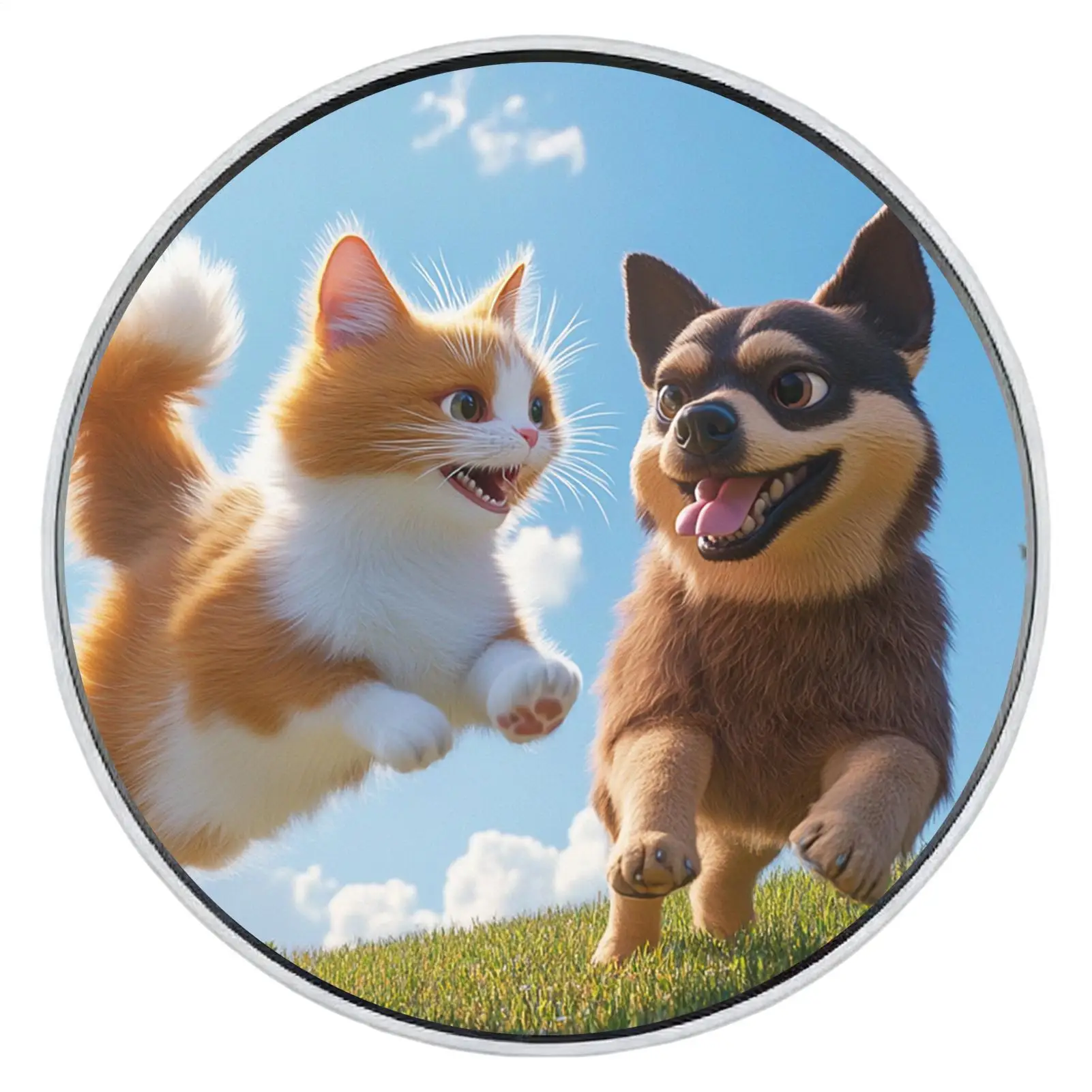 Digital Badge Pin 1.8 Inch Screen Wireless Brooch 10 Hours Playback Touchscreen Electronic Pins for Clothes for Video Photo